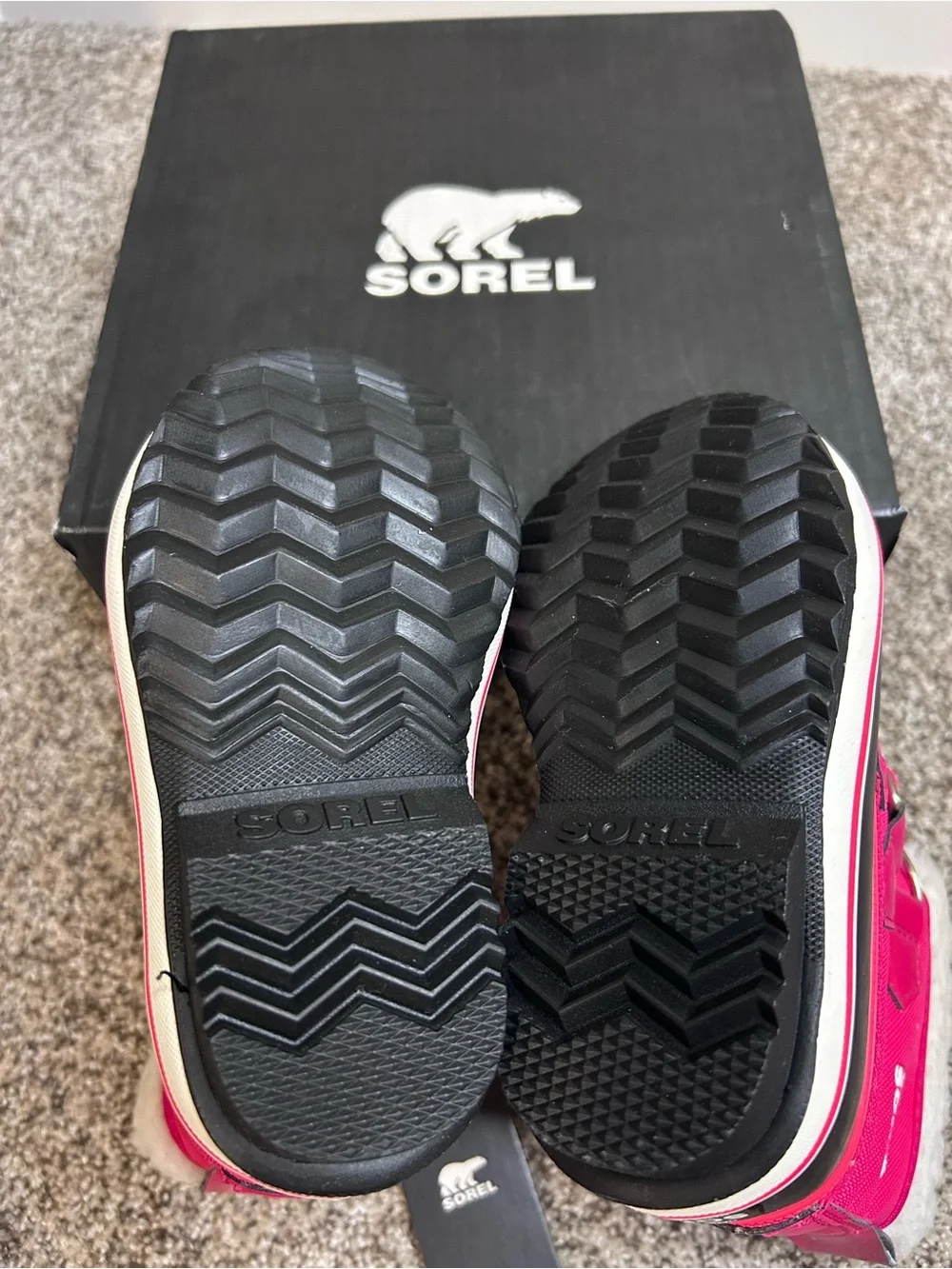 New Sorel Kids Yoot Pac Nylon in Bright Rose, Size 9